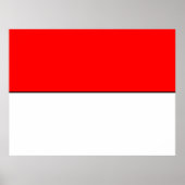 vlag van Indonesië Poster (Voorkant)