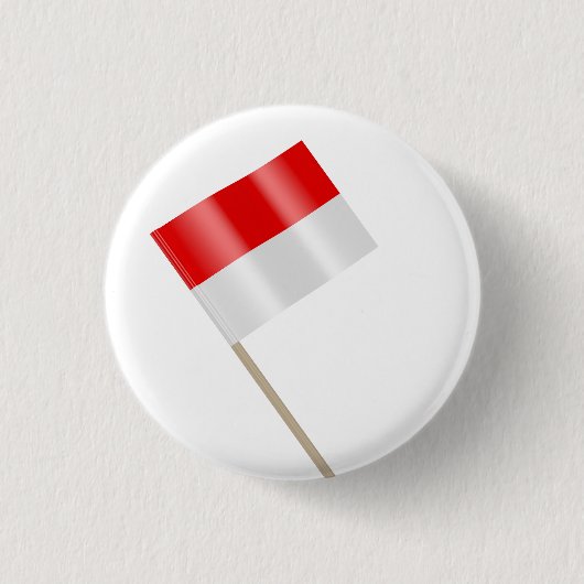 vlag van Indonesië Ronde Button 3,2 Cm (Voorkant)