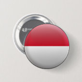 vlag van Indonesië Ronde Button 5,7 Cm (Voorkant /achterkant)