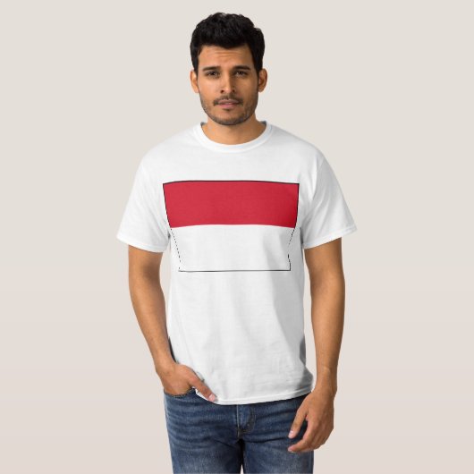 Vlag van Indonesië T-Shirt (Voorkant volledig)