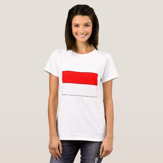 vlag van Indonesië T-shirt (Voorkant volledig)