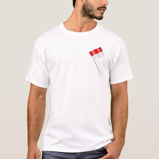 vlag van Indonesië T-shirt (Voorkant)