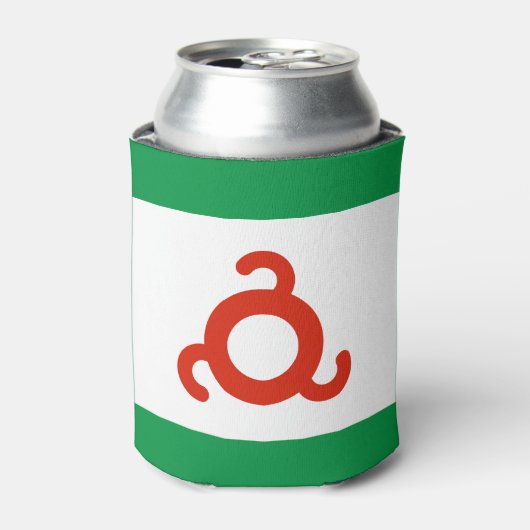 Vlag van Ingoesjetië Blikjeskoeler (Blikje Voorkant)