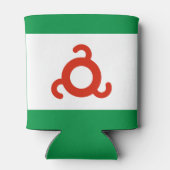 Vlag van Ingoesjetië Blikjeskoeler (Achterkant)