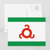 Vlag van Ingoesjetië Briefkaart (Voorkant / Achterkant)
