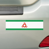 Vlag van Ingoesjetië Bumpersticker (Op auto)
