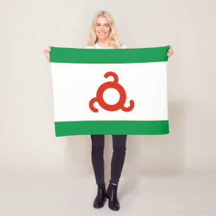 Vlag van Ingoesjetië Fleece Deken