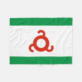 Vlag van Ingoesjetië Fleece Deken (Voorkant (Horizontaal))
