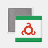 Vlag van Ingoesjetië Magneet (Voorkant / Achterkant)