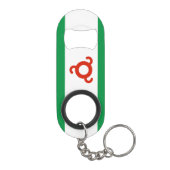 Vlag van Ingoesjetië Mini Flessenopener (Achterkant)