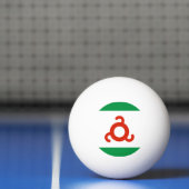 Vlag van Ingoesjetië Pingpongbal (Net)