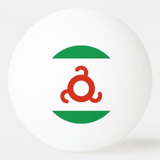Vlag van Ingoesjetië Pingpongbal (Voorkant)
