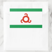 Vlag van Ingoesjetië Rechthoekige Sticker (Tas)
