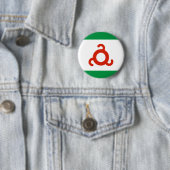 Vlag van Ingoesjetië Ronde Button 5,7 Cm (In situ)