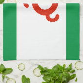 Vlag van Ingoesjetië Theedoek (Gevouwen)