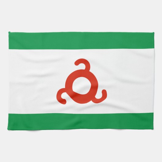 Vlag van Ingoesjetië Theedoek (Horizontaal)