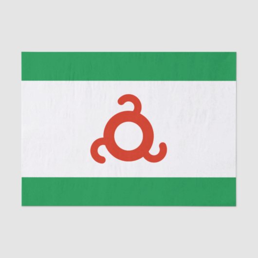 Vlag van Ingoesjetië Tissuepapier (Voorkant)