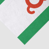 Vlag van Ingoesjetië Tissuepapier (Detail)