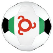 Vlag van Ingoesjetië Voetbal (Gedraaid)