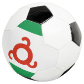 Vlag van Ingoesjetië Voetbal (Drie kwart)