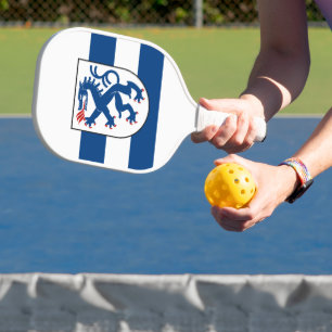 Vlag van Ingolstadt, Beieren - DUITSLAND Pickleball Paddle