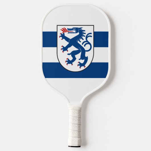 Vlag van Ingolstadt, Beieren - DUITSLAND Pickleball Paddle (Achterkant)