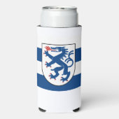 Vlag van Ingolstadt, Beieren - DUITSLAND Seltzer Blikjeskoeler (Seltzer Achterkant)