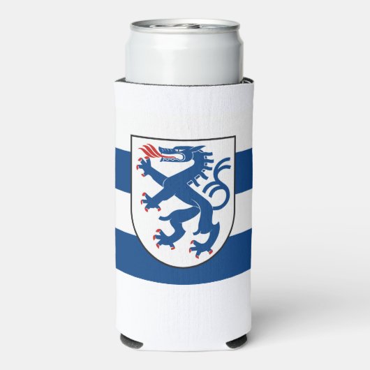 Vlag van Ingolstadt, Beieren - DUITSLAND Seltzer Blikjeskoeler (Seltzer Achterkant)