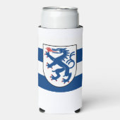 Vlag van Ingolstadt, Beieren - DUITSLAND Seltzer Blikjeskoeler (Seltzer Voorkant)