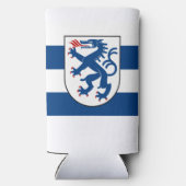 Vlag van Ingolstadt, Beieren - DUITSLAND Seltzer Blikjeskoeler (Achterkant)