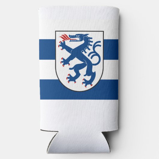 Vlag van Ingolstadt, Beieren - DUITSLAND Seltzer Blikjeskoeler (Achterkant)