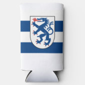 Vlag van Ingolstadt, Beieren - DUITSLAND Seltzer Blikjeskoeler (Voorkant)