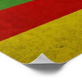 Vlag van inheemse Hawaiianen Poster (Hoek)