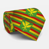 Vlag van inheemse Hawaiianen Stropdas (Opgerold)