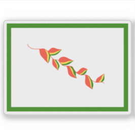 Vlag van inheemse Oost-Bolivianen v2, Zuid-Amerika Sticker