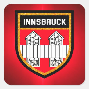 Vlag van Innsbruck Vierkante Sticker