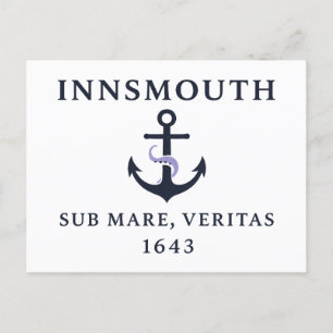Vlag van Innsmouth - "Sub Mare, Veritas" Est. 1643 Feestdagenkaart