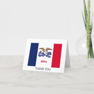 Vlag van Iowa Bedankkaart