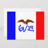 Vlag van Iowa Briefkaart (Voorkant / Achterkant)
