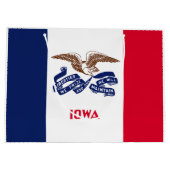 Vlag van Iowa Groot Cadeauzakje (Achterkant)