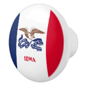 Vlag van Iowa Keramische Knop (Rechts)