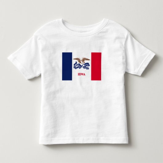 Vlag van Iowa Kinder Shirts (Voorkant)