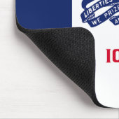 Vlag van Iowa Muismat (Hoek)