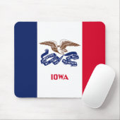 Vlag van Iowa Muismat (Met muis)