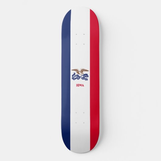 Vlag van Iowa Persoonlijk Skateboard (Voorkant)