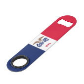 Vlag van Iowa Speed Flessenopener (Voorkant Gekanteld)