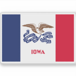 Vlag van Iowa Sticker