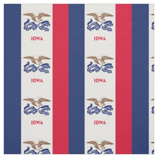 Vlag van Iowa Stof (Swatch)