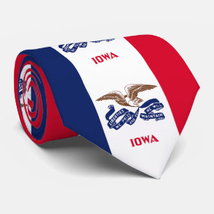Vlag van Iowa Stropdas