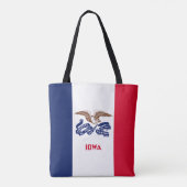 Vlag van Iowa Tote Bag (Achterkant)